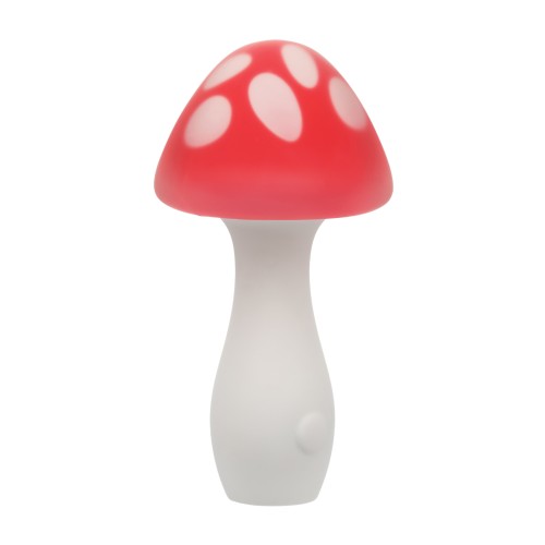 Masajeador Juguetón Muff Shroom de Naughty Bites - Rojo/Blanco