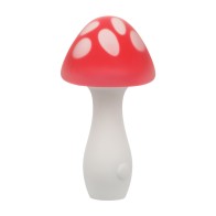 Masajeador Juguetón Muff Shroom de Naughty Bites - Rojo/Blanco