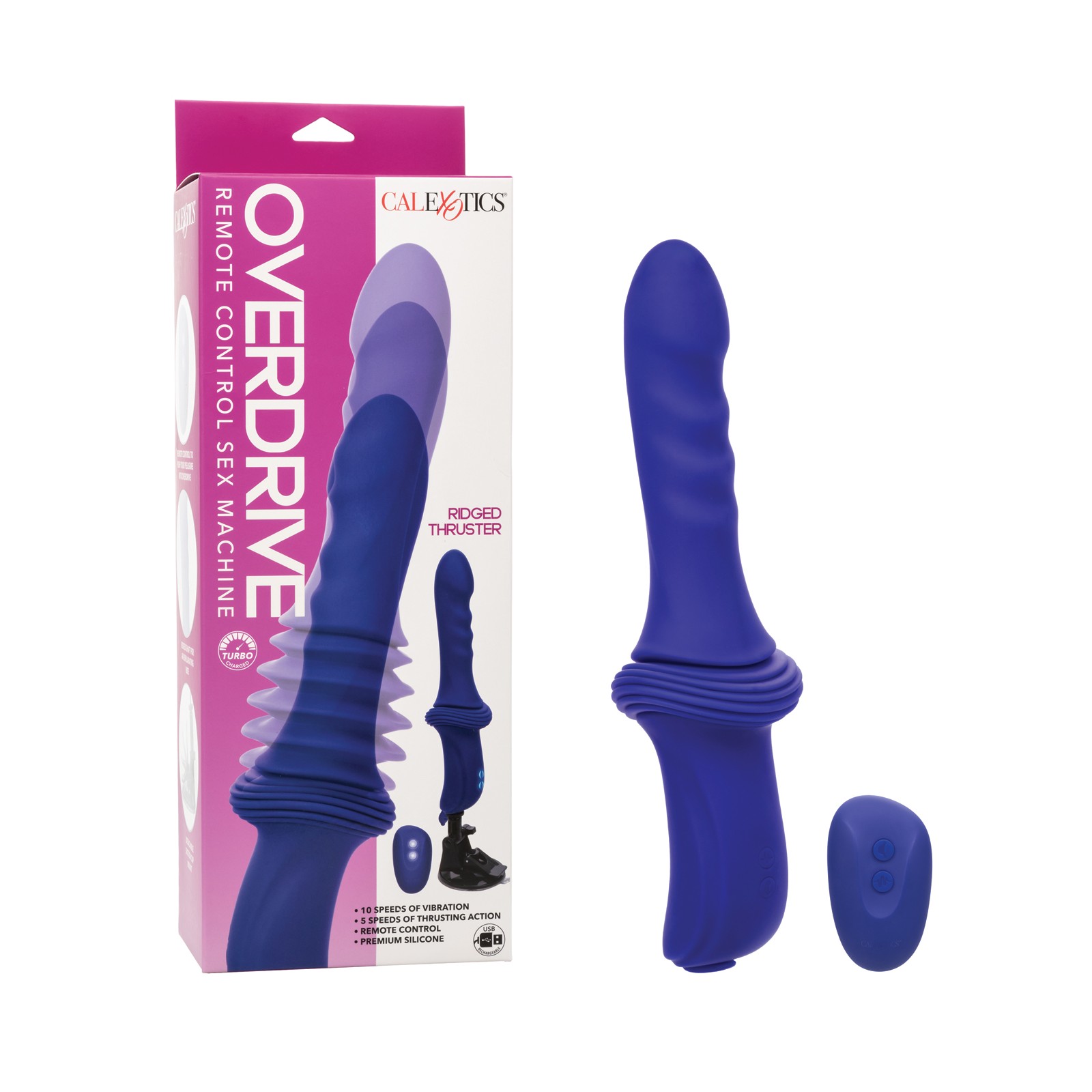 Máquina de Sexo con Control Remoto Overdrive Azul