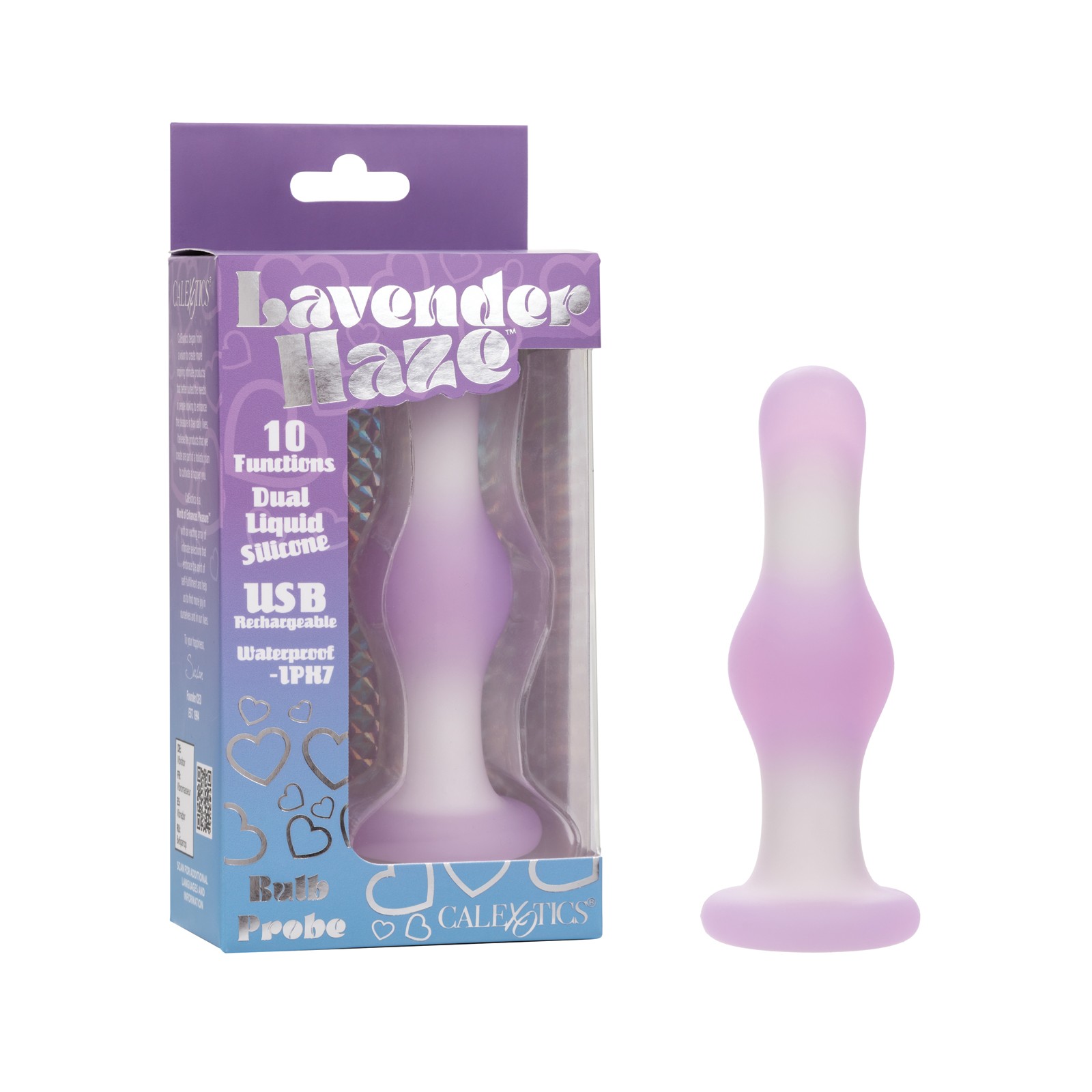 Lavender Haze Bulb Anal Probe in Lavender/White