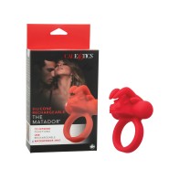 The Matador Couples Enhancer Silicone Rechargeable Red