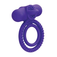 Couples Enhancer Silicone Rechargeable Dual Climaxer Purple