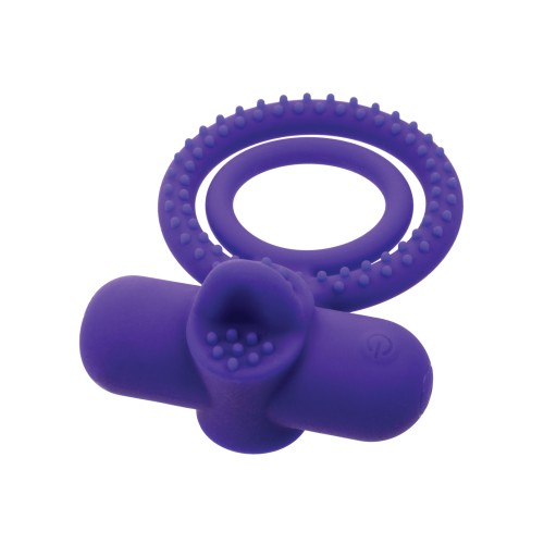 Couples Enhancer Silicone Rechargeable Dual Climaxer Purple