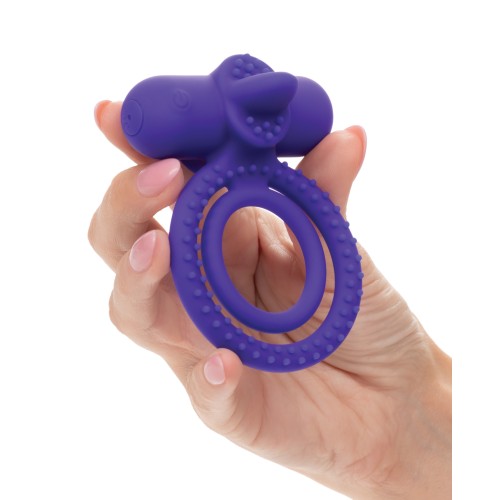 Couples Enhancer Silicone Rechargeable Dual Climaxer Purple