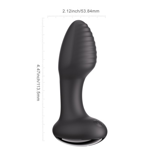 Frenzy Rotating Butt Plug in Black