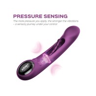 Tempo App-Controlled Flapping Vibrator - Purple