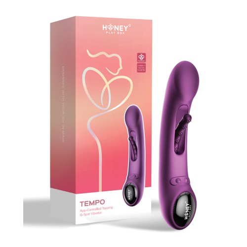 Tempo App-Controlled Flapping Vibrator - Purple