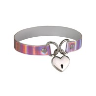 Collar con Corazón Plesur Rosa Holográfico