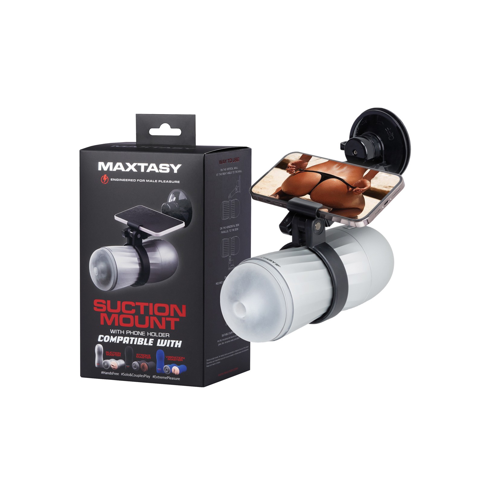 Maxtasy Suction Mount Black