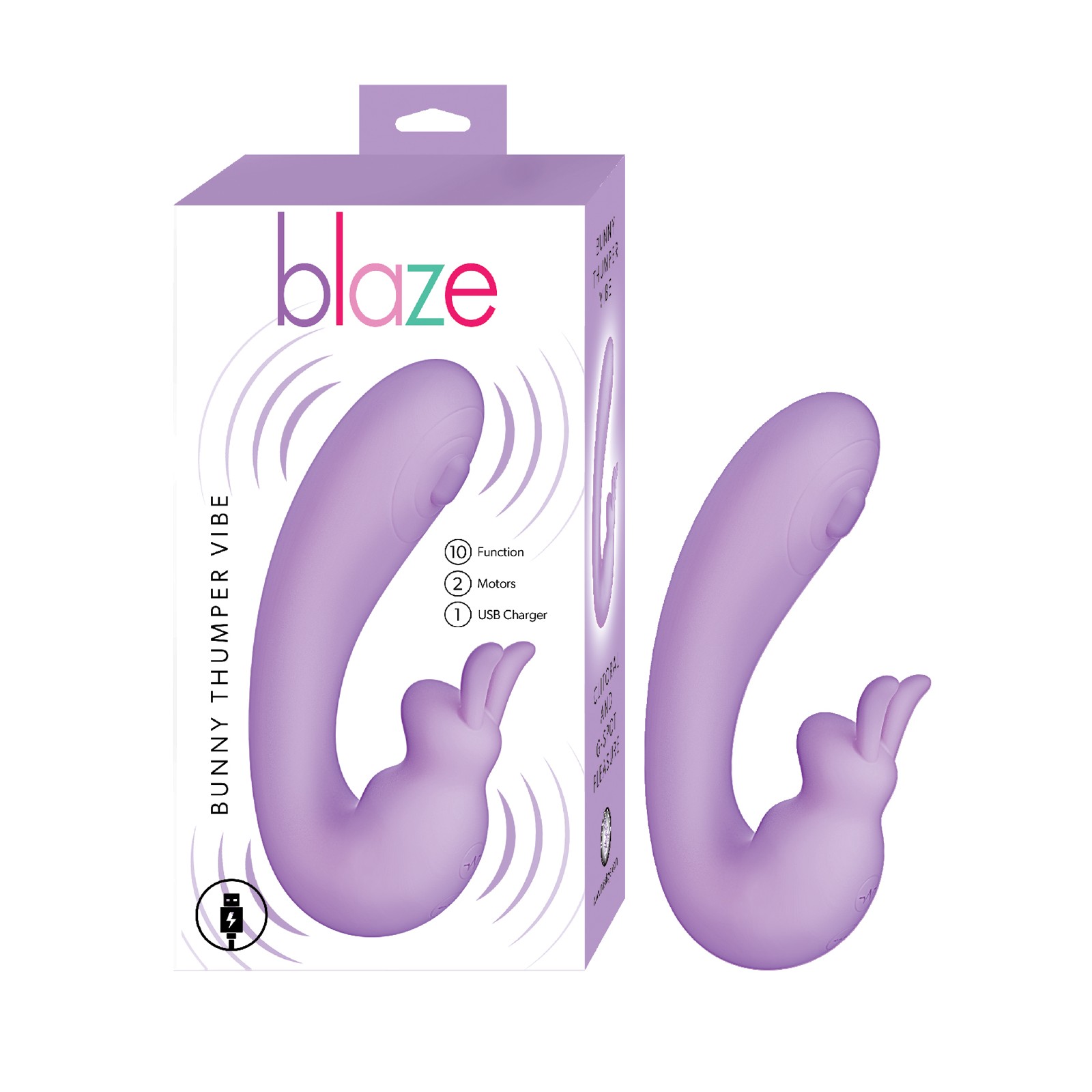 Blaze Bunny Thumper Vibe Lavender Dual Stimulator