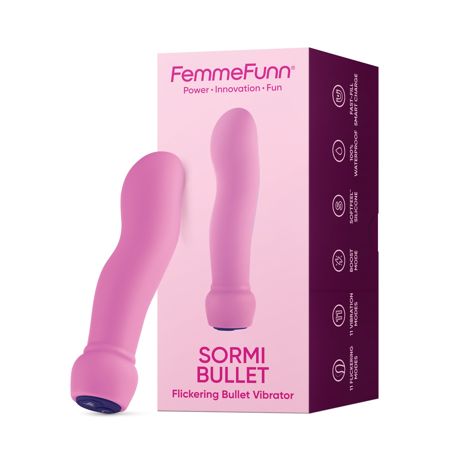 Bala Vibrante Femme Funn Sormi Rosa