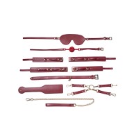 Kinky Play Box - Kit de Bondage Pasión Roja de 8 pcs