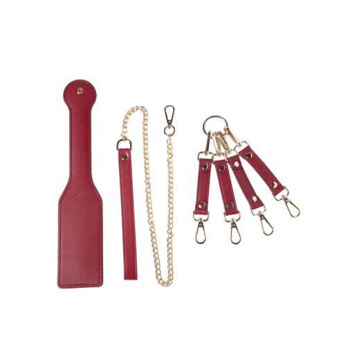 Kinky Play Box - Kit de Bondage Pasión Roja de 8 pcs