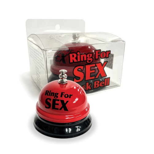 Ring the Bell for Sex Desk Bell - Red/Black