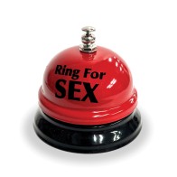 Ring the Bell for Sex Desk Bell - Red/Black