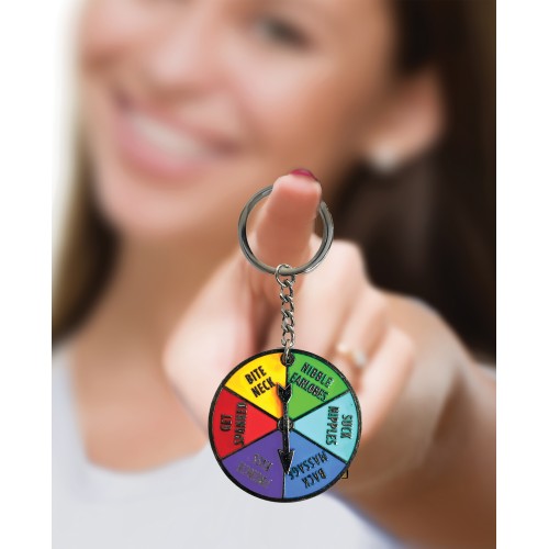 Super Fun Sex Spinner Keychain Multi Color