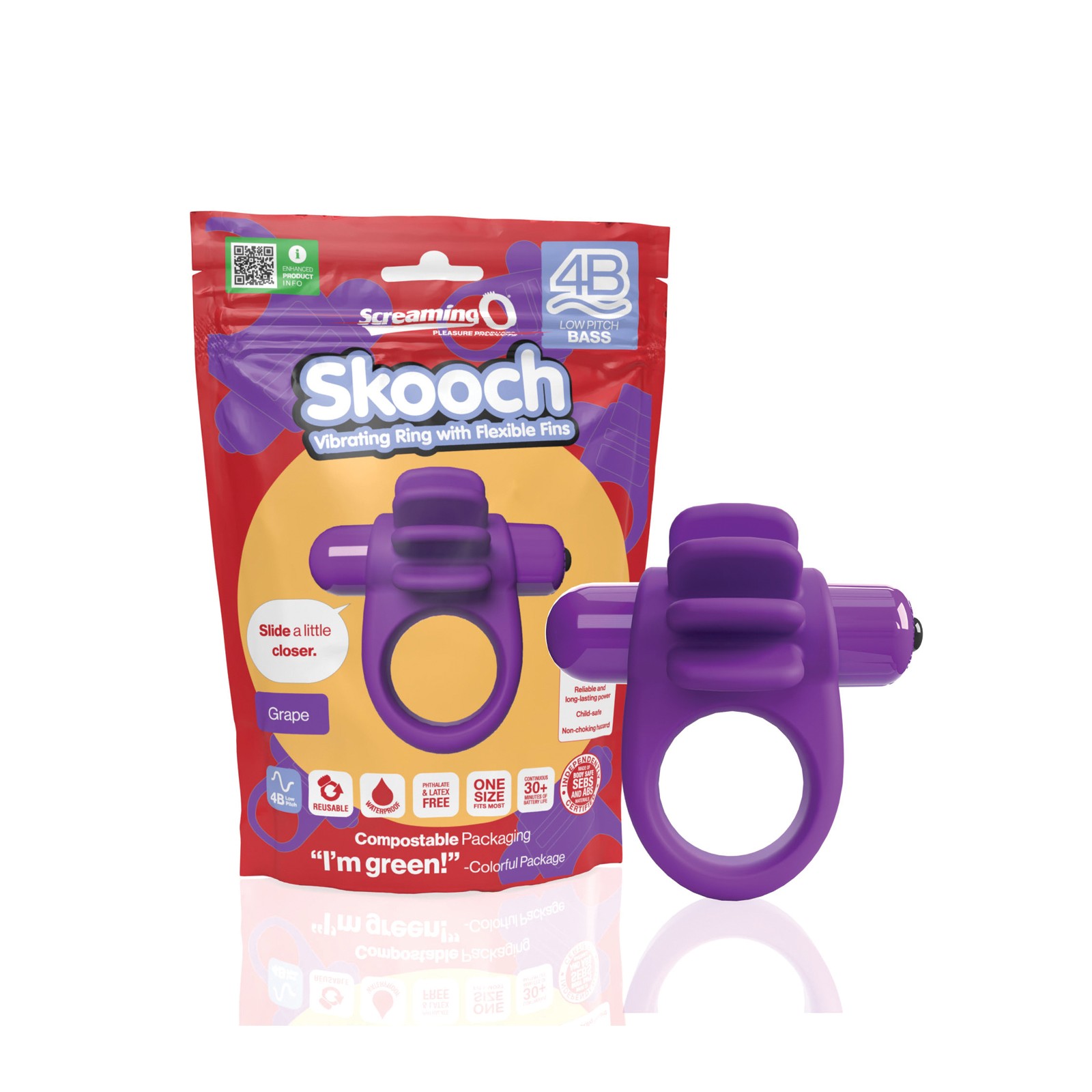 Screaming O 4B Skooch Vibrating Ring for Enhanced Pleasure