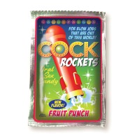 Caramelo Oral Cock Rockets Sabor Fruit Punch