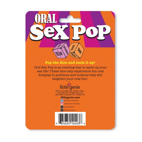 Juego de Dados Pop Oral para Parejas