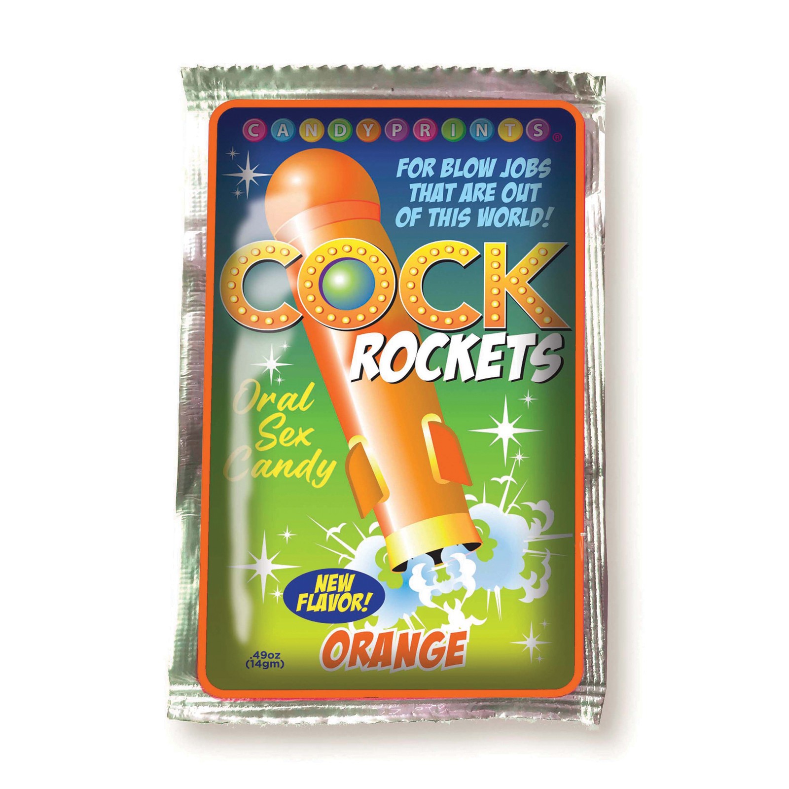 Caramelo Oral Cock Rockets - Naranja