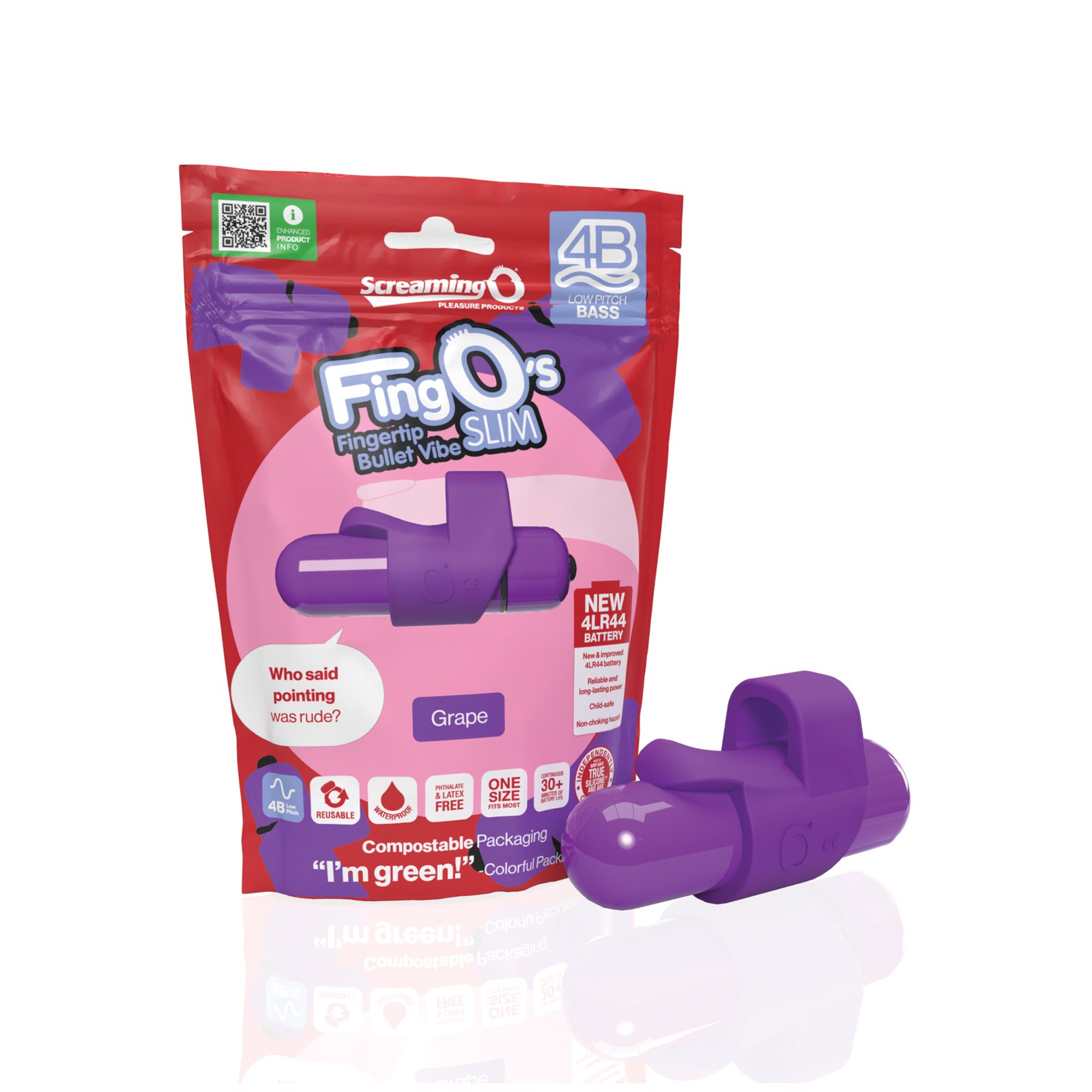 Screaming O 4B FingO Slim Grape