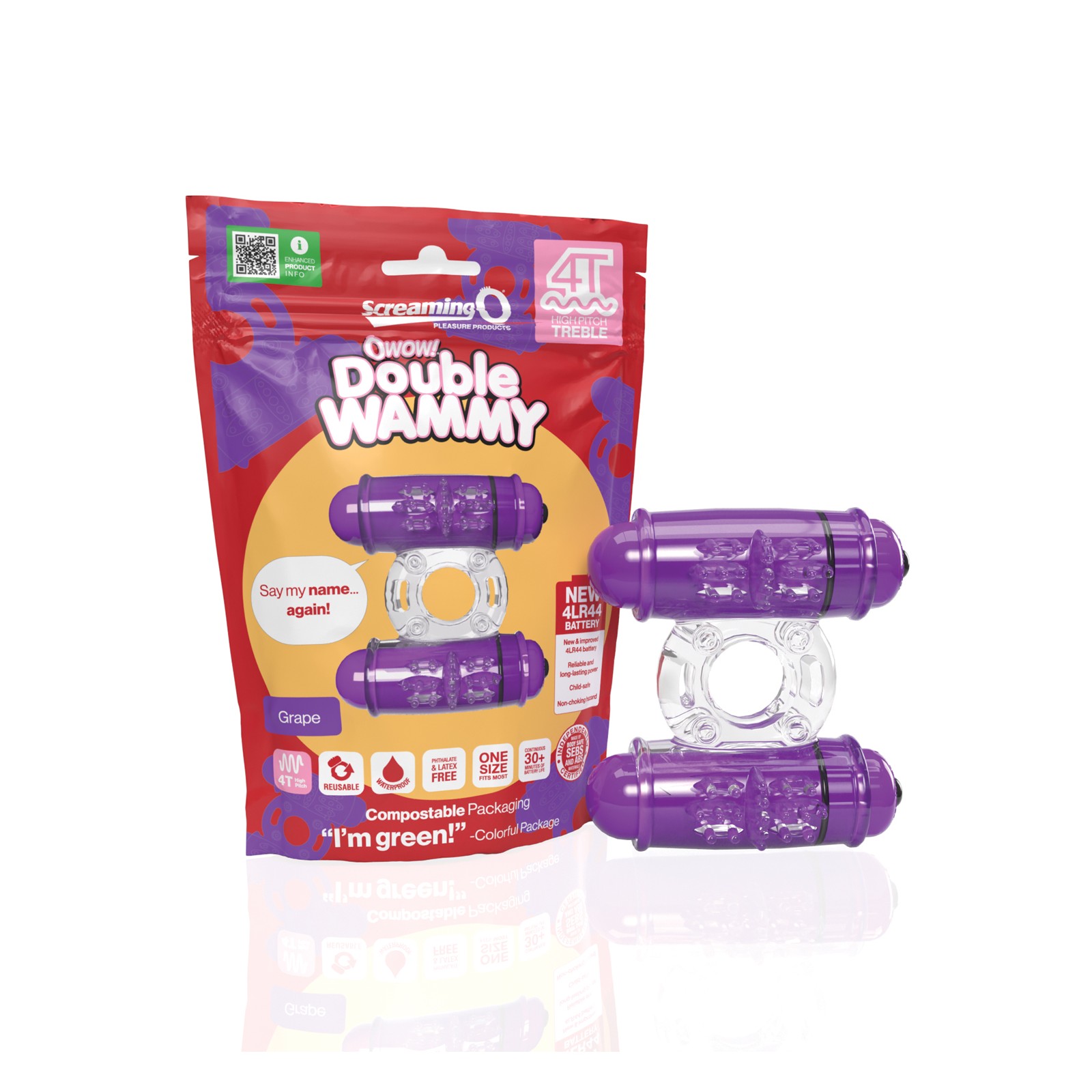 Screaming O Double Wammy Vibrator - Grape