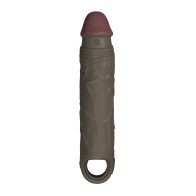 Liquid Silicone Vibrating Cocksheath 7.8 Mahogany