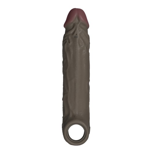 Liquid Silicone Vibrating Cocksheath 7.8 Mahogany