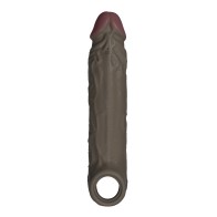 Liquid Silicone Vibrating Cocksheath 7.8 Mahogany