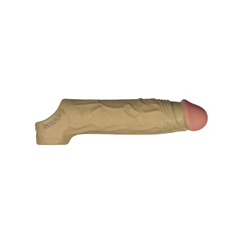 Flexskin Liquid Silicone 7.8 Inch Vibrating Sheath Oak