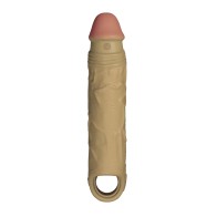 Flexskin Liquid Silicone 7.8 Inch Vibrating Sheath Oak