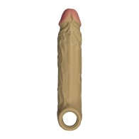 Flexskin Liquid Silicone 7.8 Inch Vibrating Sheath Oak