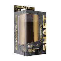 Shaft Flexskin Liquid Silicone 6.5" Vibrating Dong