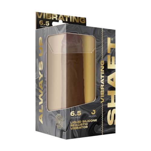 Shaft Flexskin Liquid Silicone 6.5 Inch Vibrating Dong