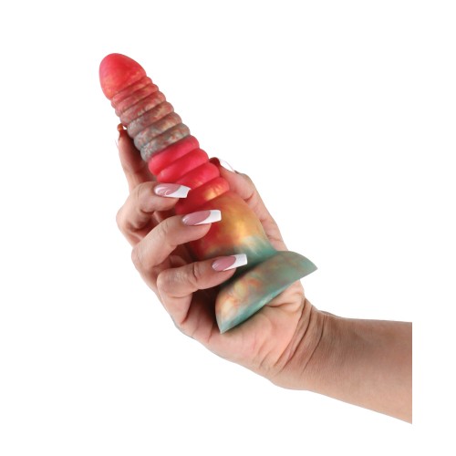 Colors Stacked 6 Inch Dildo Red Gold