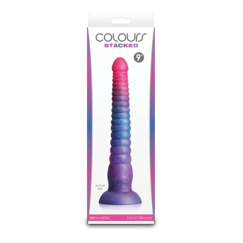 Dildo Colours Stacked 9 Pulgadas Rosa Azul