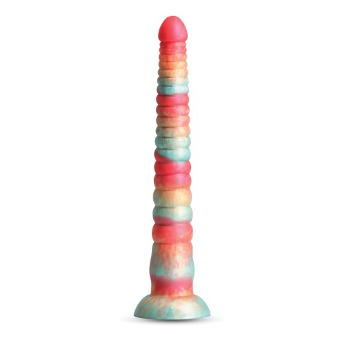 Colours Stacked 12 Inch Dildo Red Gold