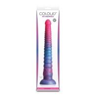 Dildo Colores Apilados de 12 Pulgadas Rosa Azul Emoción