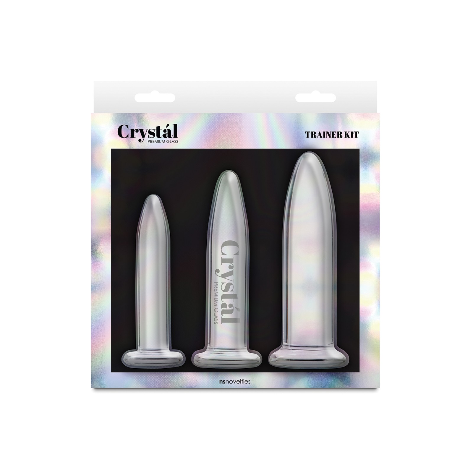 Crystal Anal Trainer Kit 3 pc Set Clear