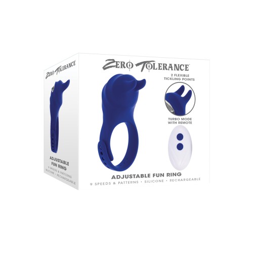 Zero Tolerance Adjustable Ring Fun Blue