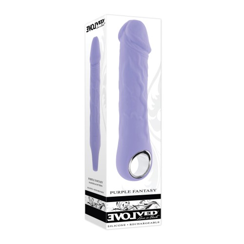 Evolved Purple Fantasy Realistic Vibrator - Enhance Your Pleasure