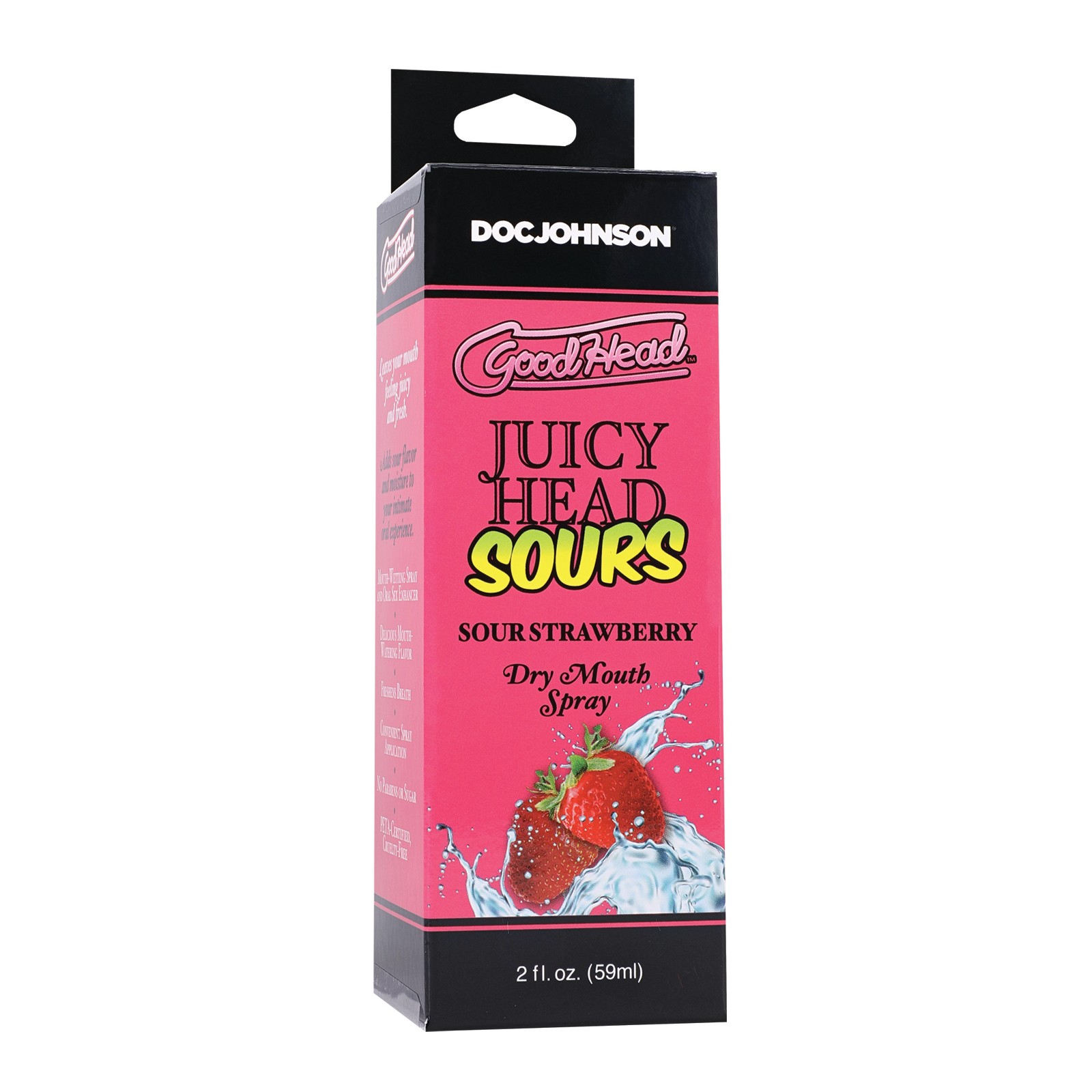 GoodHead Sour Strawberry Dry Mouth Spray for Oral Play