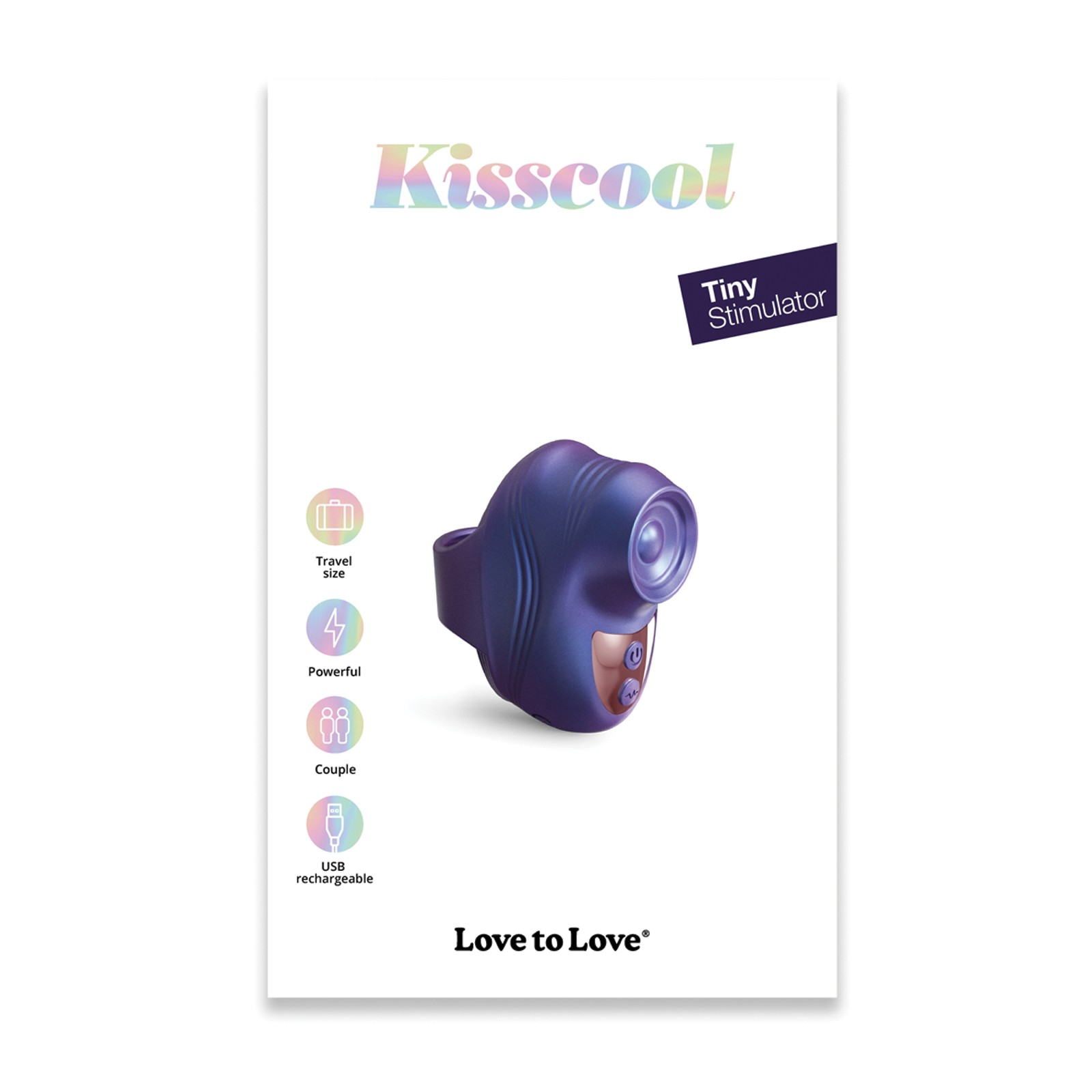 Love to Love Kisscool Vibrador de Dedo - Índigo Medianoche