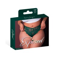 Evermore Split Crotch Panty - Emerald Queen