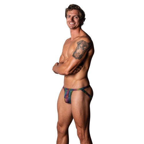 Pack & Play Jock w/Front Condom Pocket Rainbow