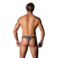 Pack & Play Rainbow Thong with Front Pouch for Discreet Style