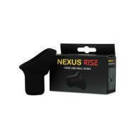 Nexus Rise Liquid Silicone Cock & Ball Sling Black