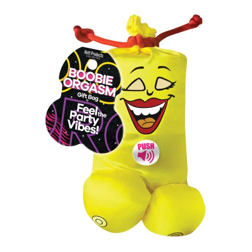 Boobie Orgasm Gift Bag - Yellow