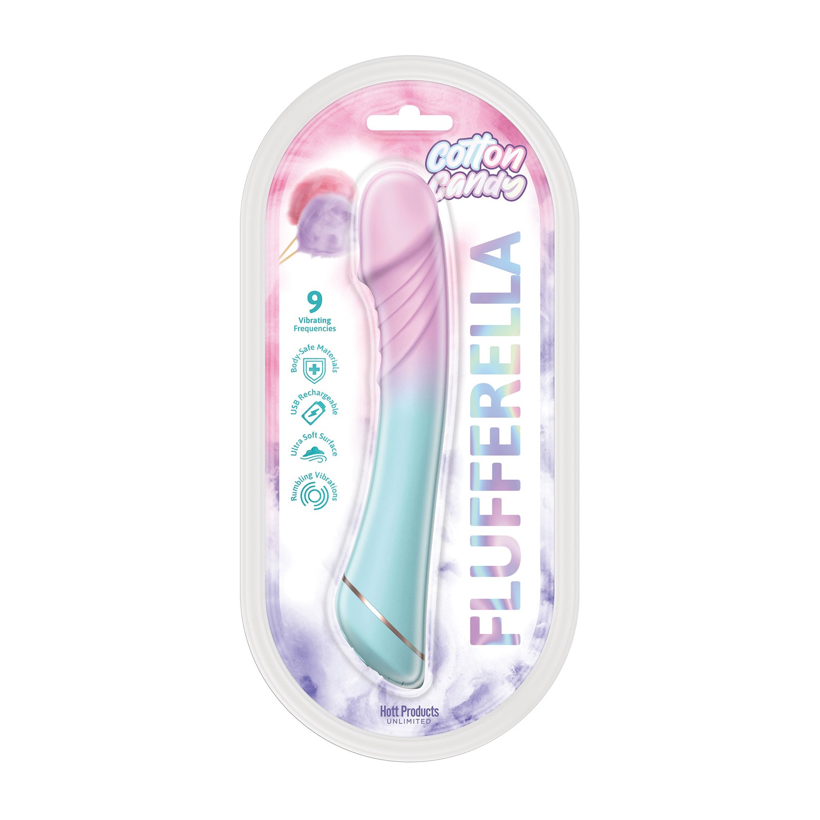 Vibrador Flufferella Algodón de Azúcar Diseño Único