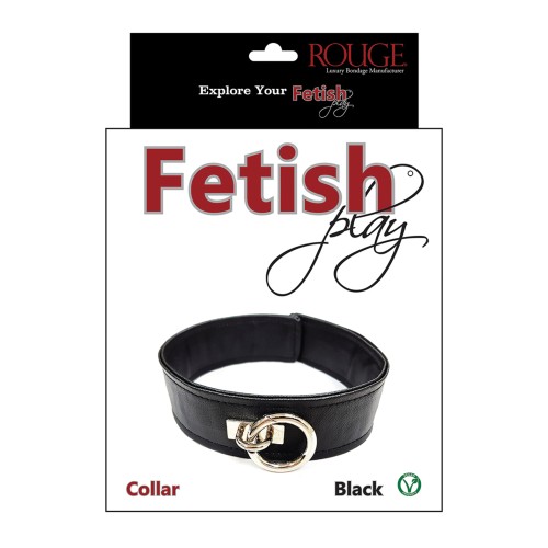 Rouge Vegan Leather BDSM Collar for Couples